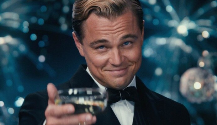 Леонардо ДиКаприо встретил Рождество с коллегой по фильму