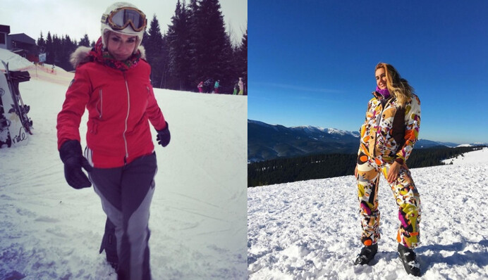Мороз и солнце: Настя Каменских, Ольга Сумская и Яна Клочкова на горнолыжных курортах