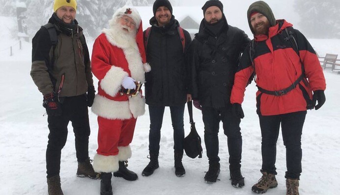 Олег Собчук (СКАЙ) разговорил канадского Санта-Клауса на украинском языке