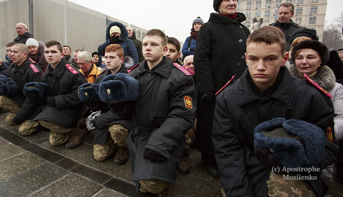 У Києві попрощалися з загиблими під Авдіївкою: фоторепортаж