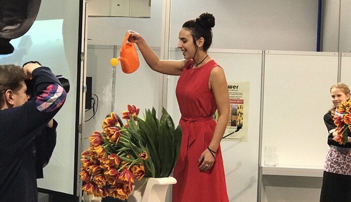 Джамала показала, как выглядят названные в ее честь тюльпаны