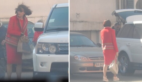 Терезия Яценюк на шикарном внедорожнике съездила в салон красоты