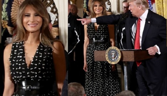 Режим улыбки включен: Мелания Трамп поразила счастливым видом