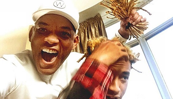 Папа с золотыми руками: Уилл Смит сделал стрижку своему сыну