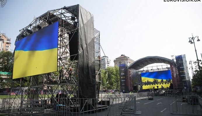 Евровидение-2017: на Крещатике откроют официальную фан-зону Eurovision Village