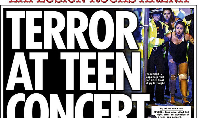 Шок и первые версии: теракт в Манчестере на обложках мировых СМИ