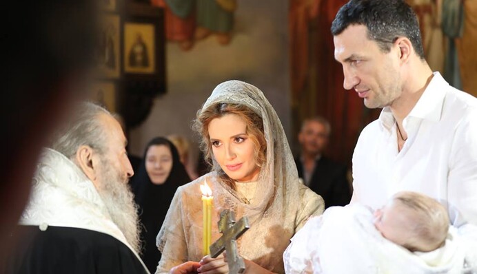 Марченко подтвердила скандальные крестины с Кличко дочери Шуфрича: появились новые фото