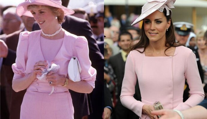 Кейт Миддлтон уличили в копировании скандального наряда принцессы Дианы: опубликованы фото