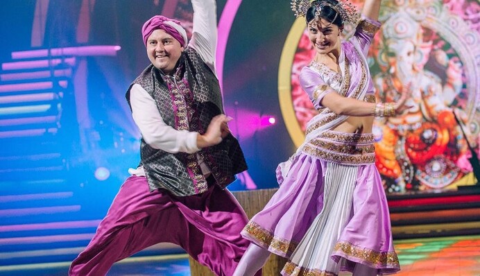 Жена Бабкина зажгла на 