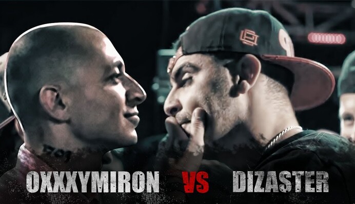 Опубликовано полное видео баттла Oxxxymiron vs Dizaster с русскими субтитрами