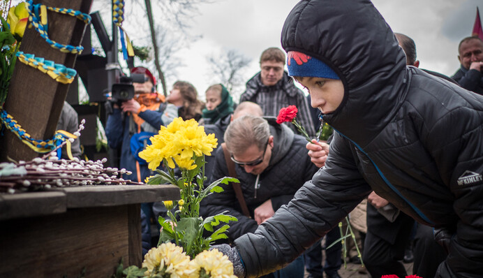 Годовщина Майдана: эксклюзивные фото из центра Киева