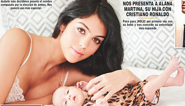 Новорожденная дочь Роналду стала героиней обложки глянца: опубликованы фото и видео