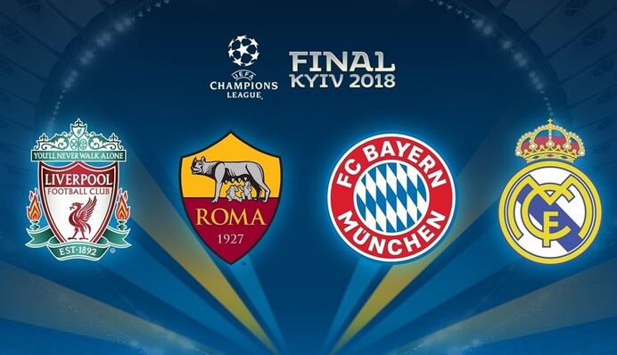 Жеребьевка 1/2 финала Лиги чемпионов: хроника и результаты