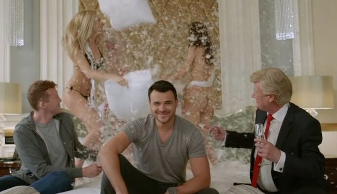 Российский друг Ани Лорак снял в клипе Дональда Трампа, Ким Чен Ына и Хиллари Клинтон