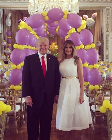 Мелания Трамп вышла в свет в старом платье