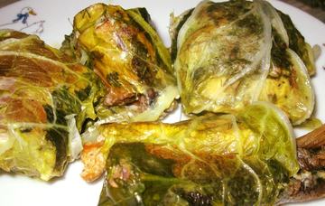 Быстро и вкусно: рецепт рыбы в листьях пекинской капусты