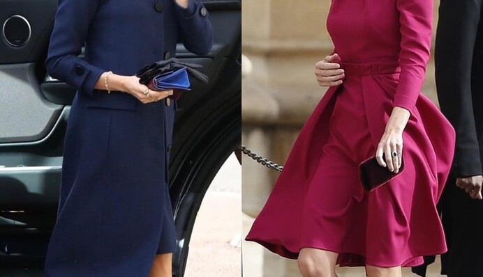 Битва нарядов: Кейт Миддлтон и Меган Маркл восхитили образами на свадьбе принцессы Евгении