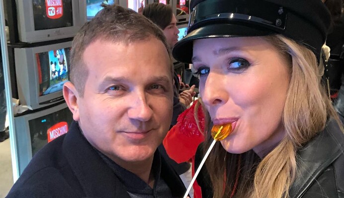 Катя Осадчая в косухе за 450 долларов появилась на презентации H&M и Moschino