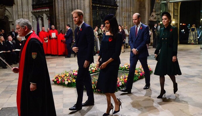 Битва образов: Кейт Миддлтон и Меган Маркл посетили службу в Вестминстерском аббатстве