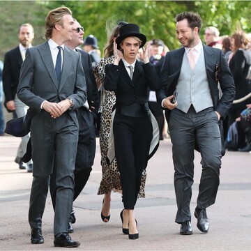 Модель Кара Делевинь объяснила, почему нарушила дресс-код на свадьбе принцессы Евгении