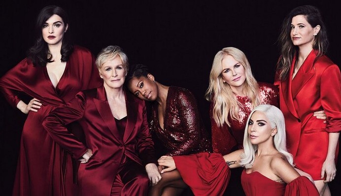 Голливудские звезды в красных нарядах позировали для обложки известного журнала