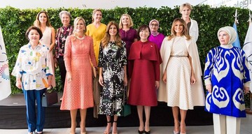 В дорогих платьях от Dior и Gucci: три образа Мелании Трамп на саммите G20