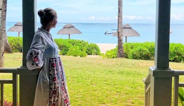 Без макияжа и в бикини: Осадчая с Горбуновым отдыхает на Маврикии