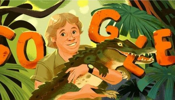 День рождения Стива Ирвина: Google посвятил дудл охотнику на крокодилов