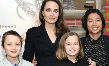 Редкий выход: Джоли вместе с шестью детьми посетила светское мероприятие