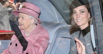 Впервые вдвоем: Кейт Миддлтон и Елизавета II очаровали образами во время совместного выхода