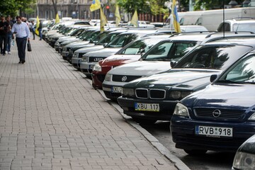 Протест евробляхеров в Києві: як це відбувалося, фото