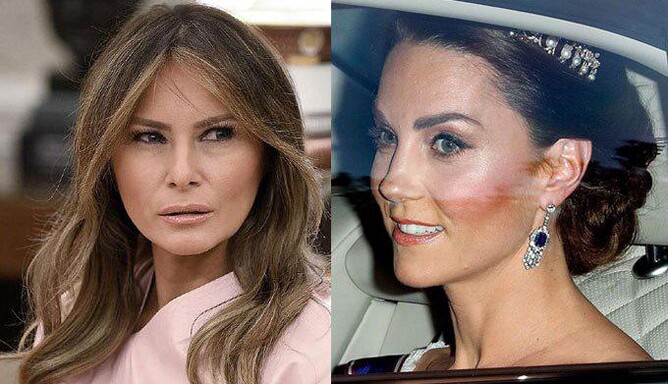 Иконы стиля: в сети обсуждают образы Мелании Трамп и Кейт Миддлтон в Букингемском дворце