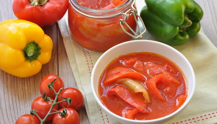 Лечо из болгарских перцев и помидоров: классический рецепт закуски на зиму