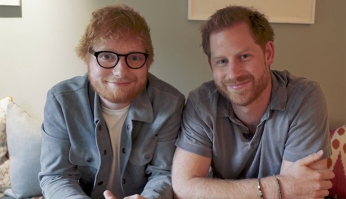 Принц Гарри и Эд Ширан записали забавное видео в честь Дня психического здоровья