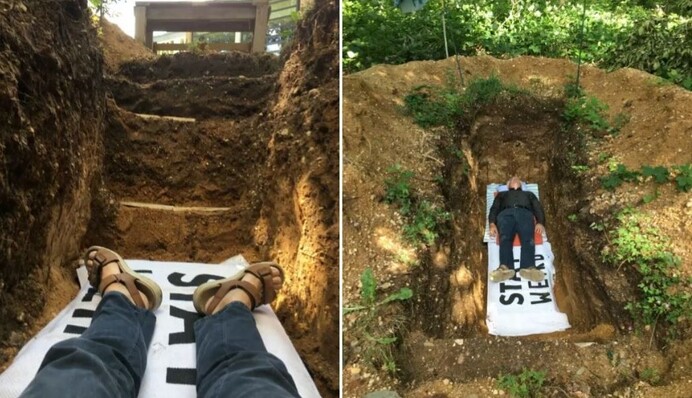 Університет запропонував студентам полежати в могилі, щоб впоратися зі стресом від іспитів