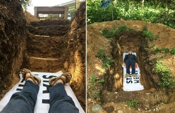 Університет запропонував студентам полежати в могилі, щоб впоратися зі стресом від іспитів