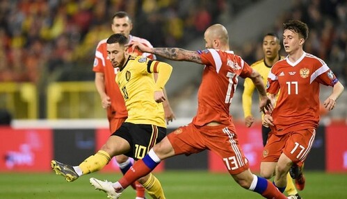 Россия - Бельгия - 1:4 хроника матча