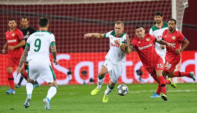 Локомотив - Байер - 0:2 Хроника матча