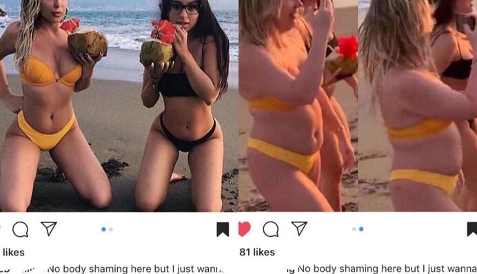 Старый добрый фотошоп: как на самом деле выглядят пышнотелые Instagram-звезды