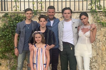 Діти Вікторії і Девіда Бекхема пройшли обряд хрещення: фото родинного свята