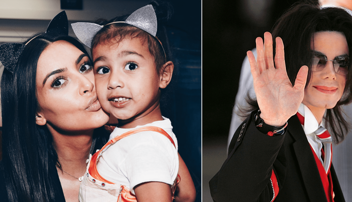 Кім Кардаш'ян подарувала 6-річній доньці культовий капелюх Майкла Джексона: фото