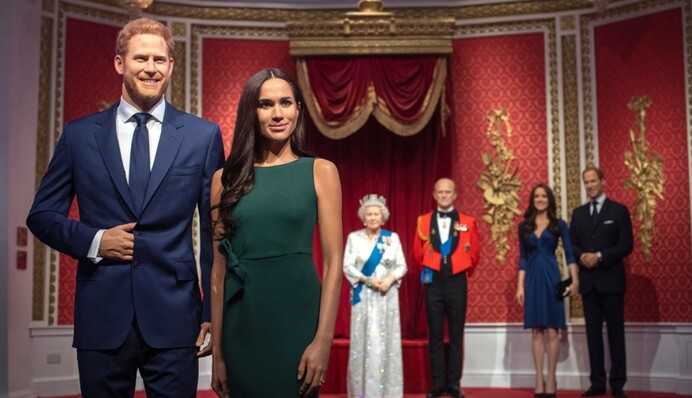 Воскові фігури Меган Маркл і принца Гаррі прибрали з Музею мадам Тюссо: фото