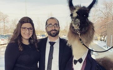 Брат роками дражнив сестру, обіцяючи прийти на її весілля з ламою - він не жартував, і навіть вибрав їй костюмчик