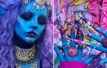 Все життя хотіла синю шкіру: художниця вирішила покрити все своє тіло татуюванням (фото)