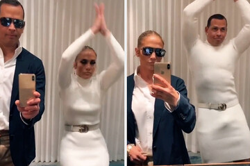 Наречений Дженніфер Лопес переодягнувся в її сукню для кумедного відео