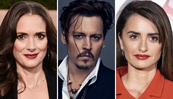 Пенелопа Крус и Вайнона Райдер встали на сторону Джонни Деппа в деле против Эмбер Херд