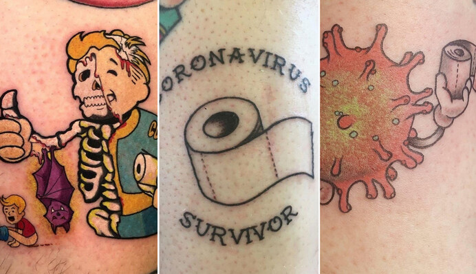 Мир сходит с ума из-за коронавируса, и это новый тренд тату - вот пока лучшие из них