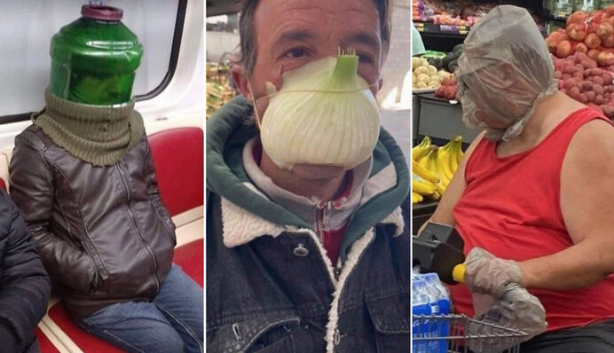Масок немає, і люди захищаються від коронавірусу як можуть: 15 божевільних ідей, які не варто повторювати
