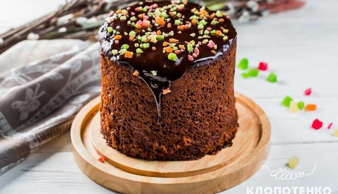 Шоколадная паска с цукатами без химии: оригинальный рецепт от Евгения Клопотенко
