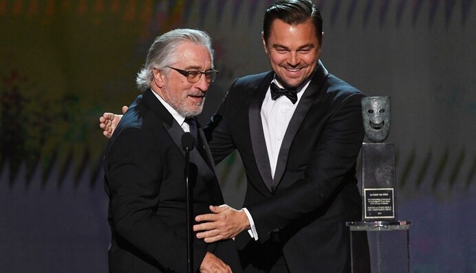 Леонардо ДиКаприо и Роберт Де Ниро запустили новый челлендж - лучший снимется с ними в кино